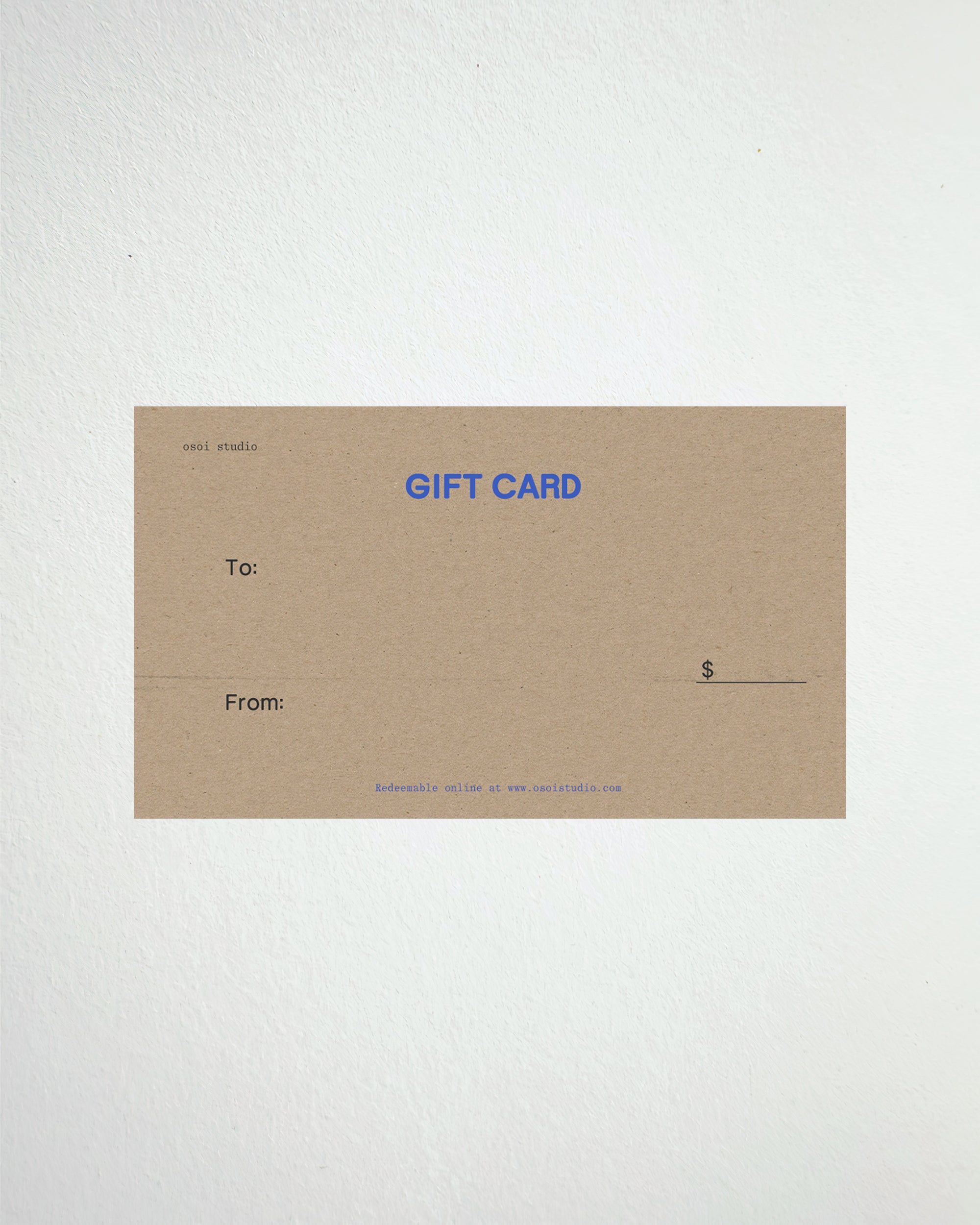 Osoi Studio Gift Card